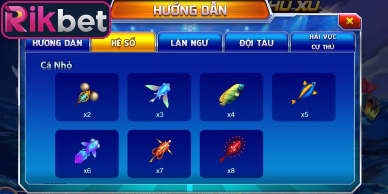 Đại Chiến Thái Bình Dương Rikbet - Đổi Thưởng Uy Tín 3 Hệ số trả thưởng trong đại chiến thái bình dương Rikbet
