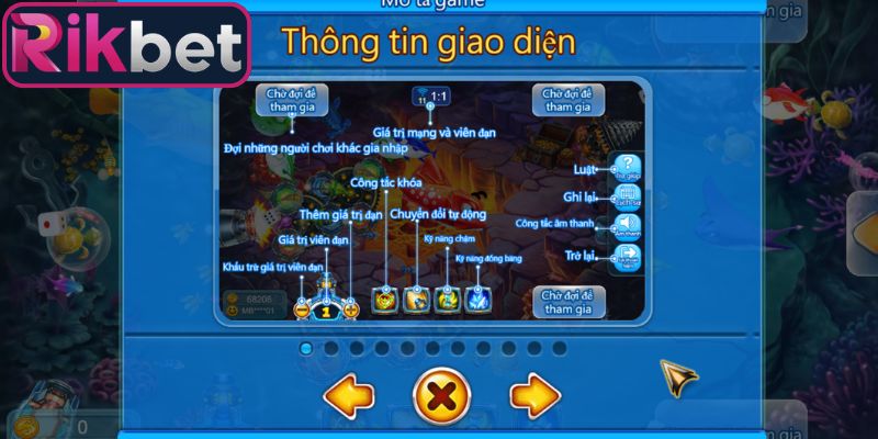 Ocean Lord Rikbet - Hướng Dẫn Chơi Nhận Thưởng Khủng 4 Chi tiết bảng trả thưởng của Ocean lord Rikbet