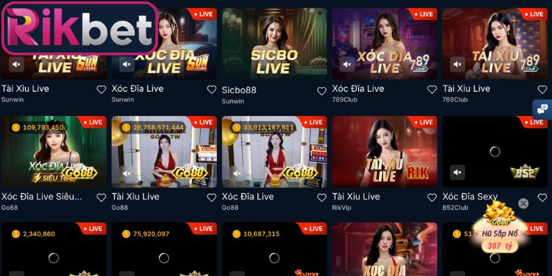 Tài Xỉu Rikbet Trải Nghiệm Casino Cuốn Hút, Dễ Tiếp Cận 2 Những nét giới thiệu về sân chơi tài xỉu Rikbet